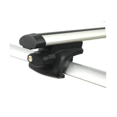 8102B+B1 Techo de liga de alumínio universal durável Monte de barra cruzada Techo de carro oval trilhos elevados para viagens